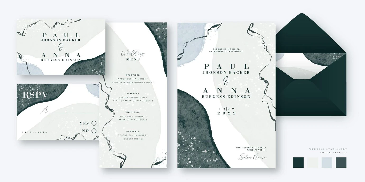 Sí de corazón Plantilla-Invitaciones para boda